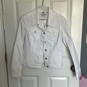 White House Black Market- White Denim Jacket